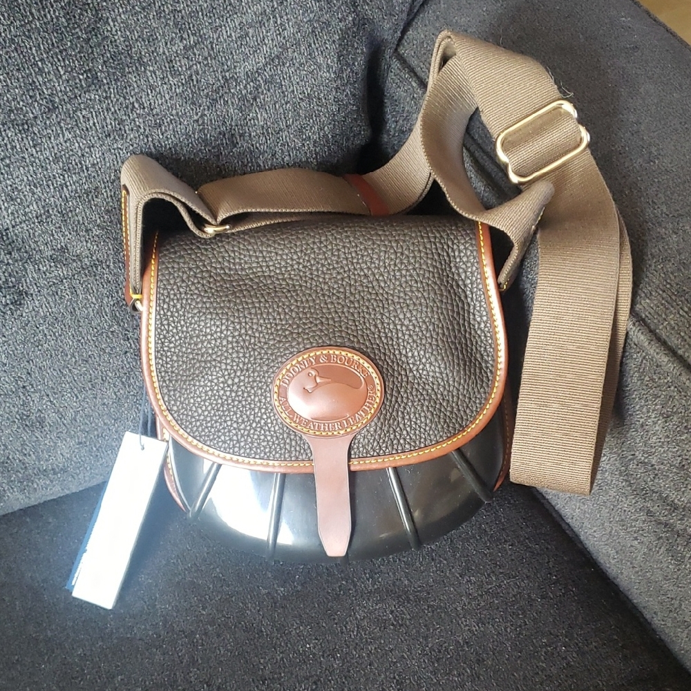 Dooney & Bourke Black and Brown Women's Crossbody Bag